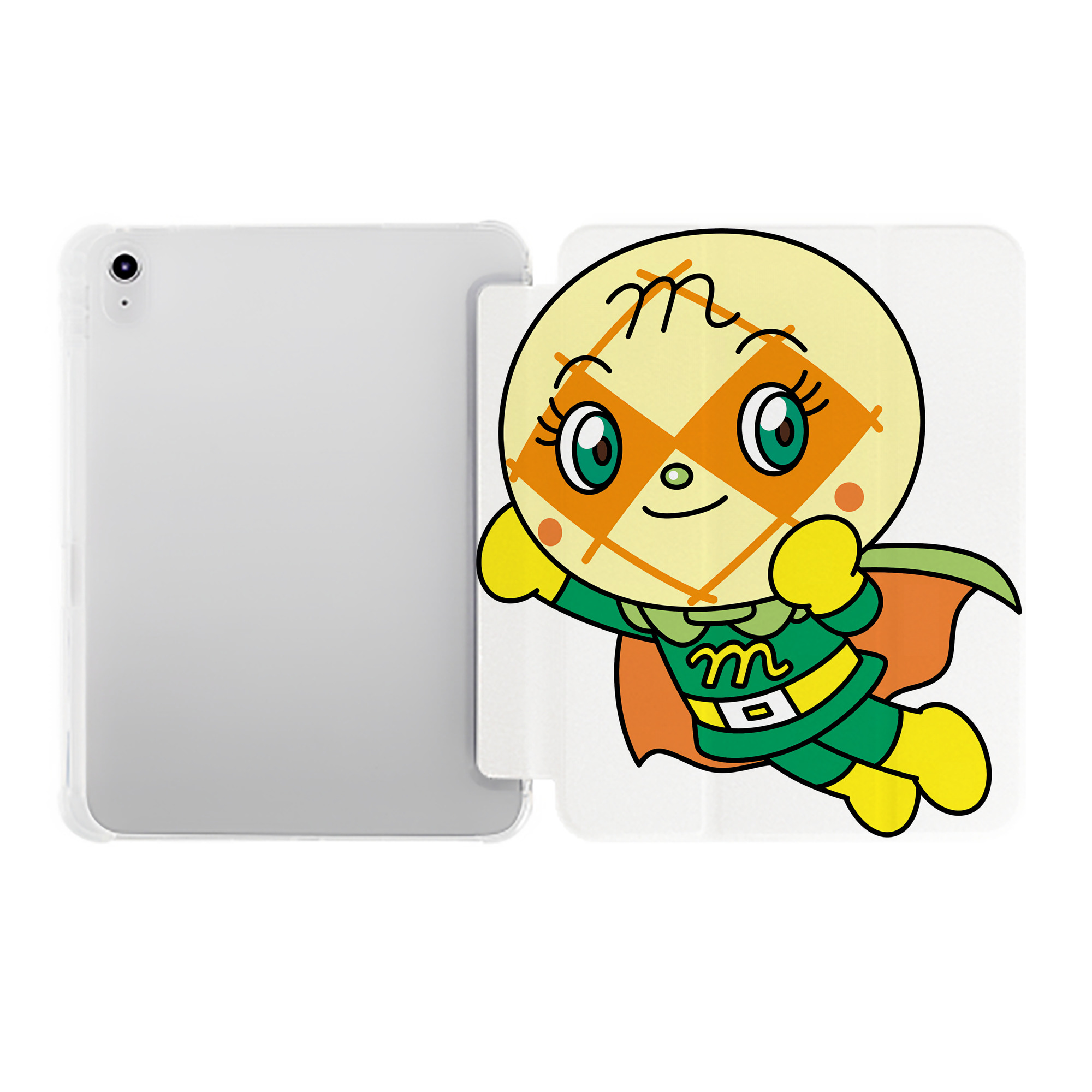 （画像用） アンパンマン Anpanman IPad ケース ペン収納付き 三つ折りスタンド PUレザー×シリコン 対応機種9.5/10.5/10.9インチ